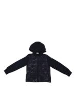 Felpa blu con parte frontale imbottita