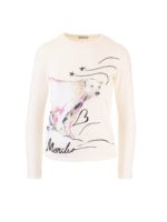 T-shirt orso logo Moncler Kids bianca