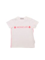 T-shirt bianca con dettagli rosa