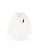 Impermeabile bianco lucido