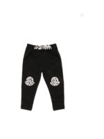 Pantalone nero con patch animalier