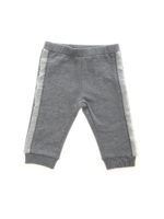 Pantalone grigio con inserto in tulle