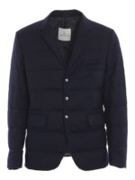 Giacca trapuntata con bottoni logati