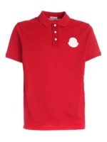 Polo maxi patch logo rossa