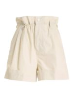 Bermuda bianchi con arricciature