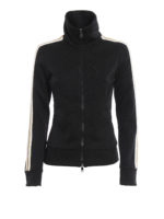 Felpa con zip e patch del logo