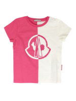 T-shirt bicolor con logo