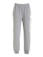 Joggers in felpa grigi con patch logo