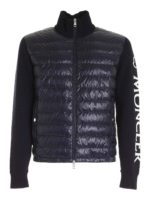 Cardigan tricot collo alto imbottito