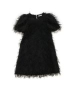 Abito con frangette nero