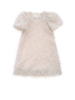 Abito con frangette bianco