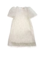 Abito con frange bianco