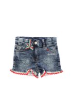 Shorts blu con fragole