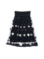 Gonna in tulle blu con ricami