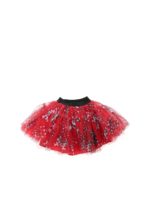 Gonna in tulle rossa e nera