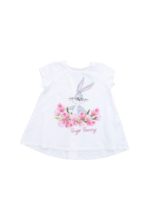 T-shirt bianca con stampa Bugs Bunny