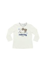 T-shirt bianca stampa Hello Kitty