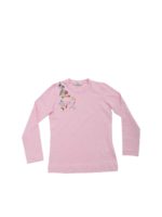 T-shirt rosa ricamo Tralcio