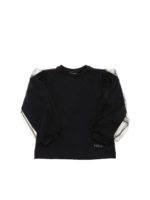 T-shirt con tulle nera