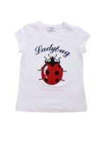 T-shirt Ladybug bianca