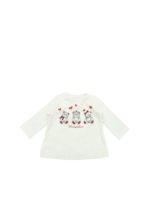 T-shirt bianca con stampa orsetti