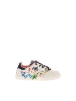 Sneakers bianche con rifiniture glitter