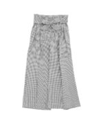 Pantaloni a vita alta pied de poule