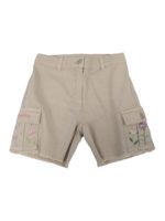 Bermuda con ricami floreali