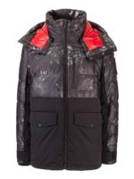 Piumino Clanton nero con cappuccio