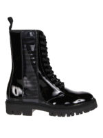 Anfibi in eco vernice con banda logo