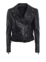 Blouson En Cuir - Couleur Unie