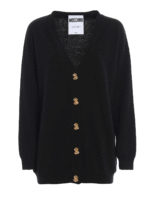 Cardigan con bottoni dollar dorati