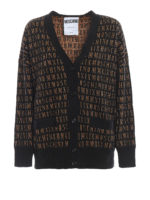 Cardigan in lana con Roman in lurex