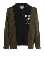 Giacca patchwork bicolore