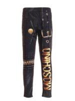 Pantalone stampa Biker neri