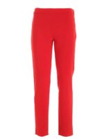 Pantalone in cady rosso