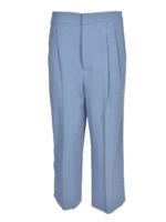 Pantalone gamba morbida azzurro