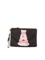 Pochette nera stampa logo Cake Teddy Bear