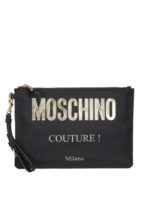 Clutch con logo metallizzato