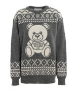 Pull jacquard con Teddy Bear e Fair Isle
