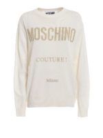 Pull con intarsio Moschino Couture in lurex