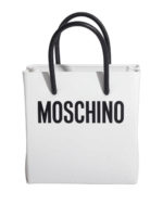 Borsa in pelle manici a contrasto