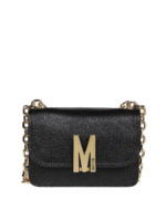 Borsa in pelle con logo Monogram
