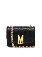 Borsa in pelle con smile goffrati