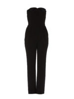 Tuta in crepe con scollo a cuore