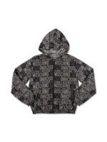 Giubbino logo allover nero