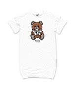 Abito bianco con ricamo Teddy