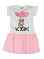 Abito con stampa Balloons Teddy Bear e balza