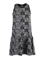 Abito con stampa logo lettering