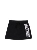 Gonna nera con logo bianco